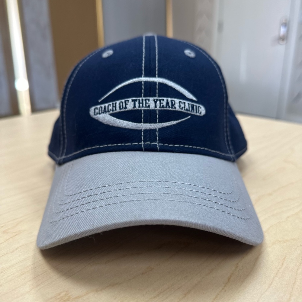 Coach of the Year Clinic Two-Tone Navy and Gray Baseball Cap